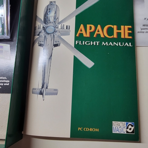 Apache The Combat Helicopter Simulation PC CD-ROM Game Big Box Complete - Picture 6 of 9